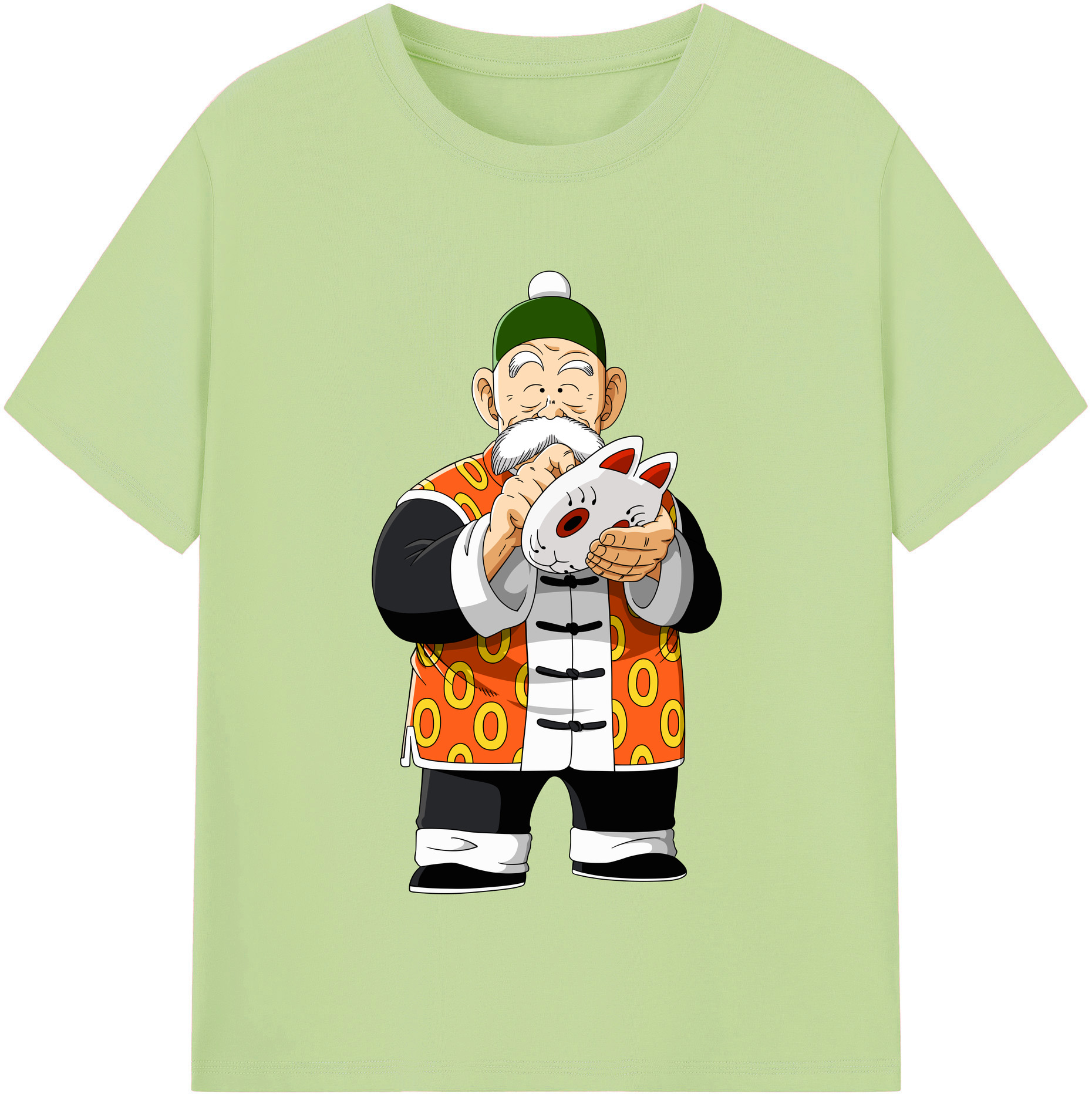 （画像用） ドラゴンボール 亀仙人（かめせんにん） DRAGON BALL Master Roshi Kame Sennin 綿100％半袖Tシャツ（フロントプリント）